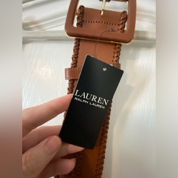 Ralph Lauren Accessories - Ralph Lauren Women’s whipstitched wide leather belt. Medium- NWT 100% leather